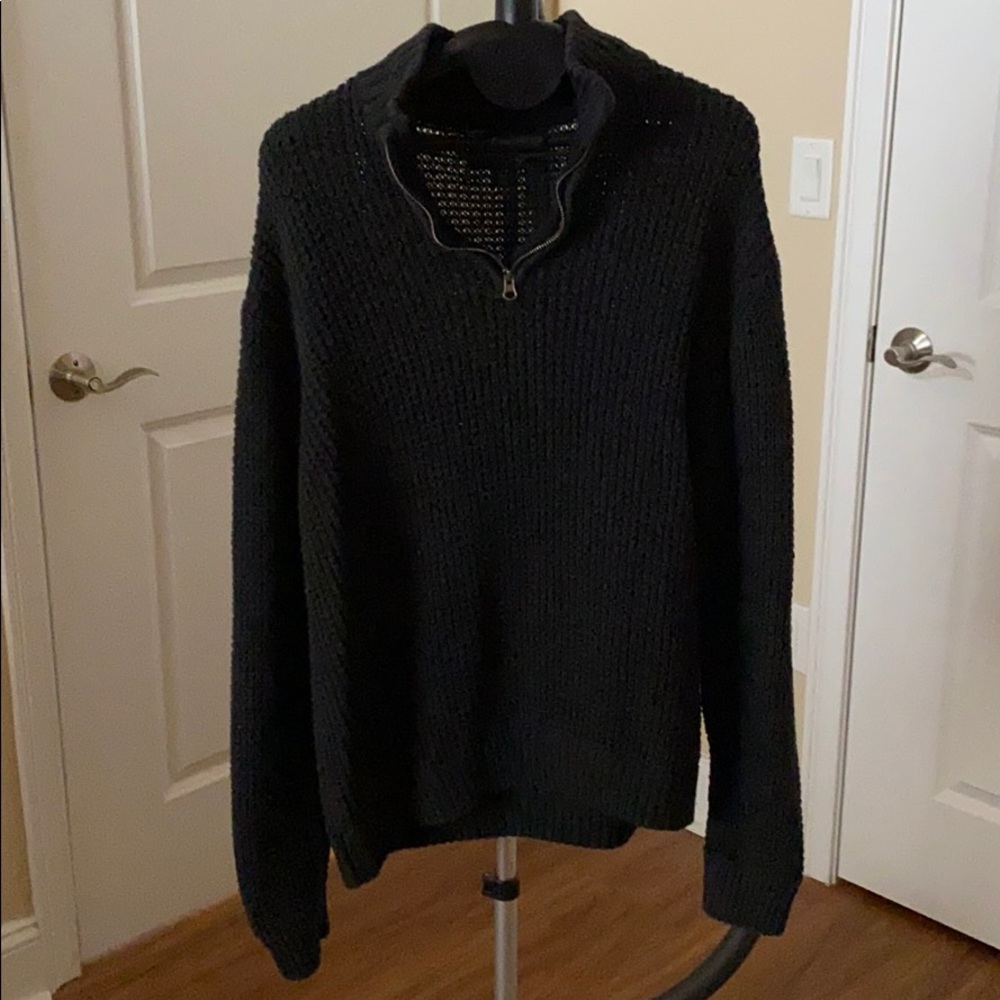 Black 1/4 zip sweater